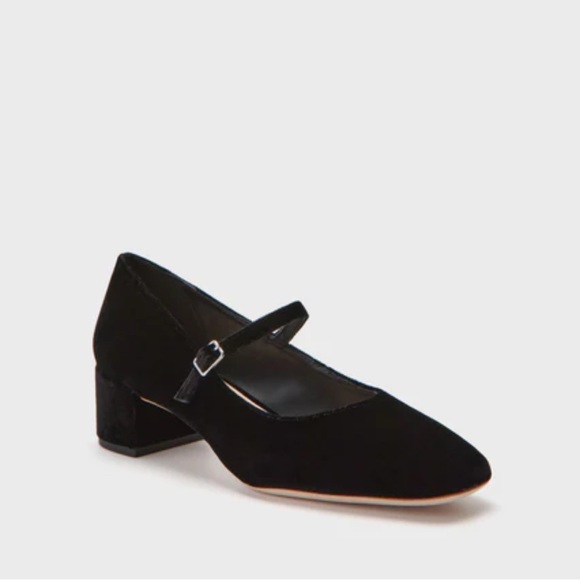 Loeffler Randall Black Velvet Lyra Heels Size 10 in perfect condition - Picture 1 of 6